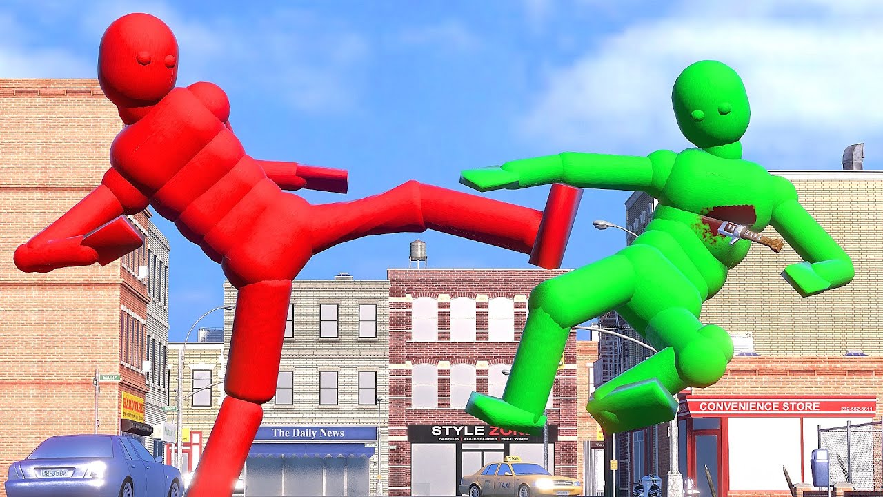 NPC Wars with Smart AI in OVERGROWTH (with Active Ragdoll Physics)