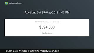 8 Egan Close, Werribee VIC 3030 | AuPropertyReport.Com