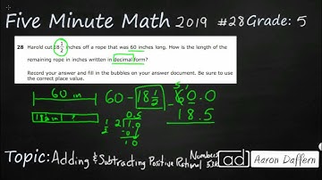 5th Grade STAAR Practice Adding and Subtracting Positive Rational Numbers (5.3K - #9)
