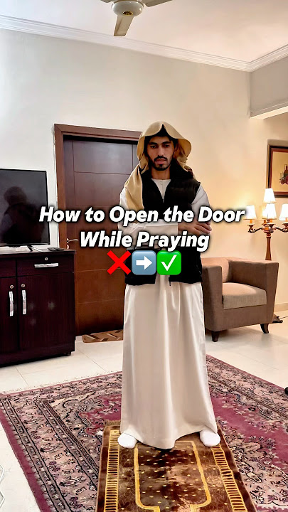 Yes, You Can Open the Door in Salah ✅🙏 #lolluqman #islamicvideo #islam #muslim #islamicreminder
