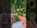 pistolet en bambou ( wood bamboo) model M16 #bamboo #wood #pistolair #bambooshoot #viralvideo