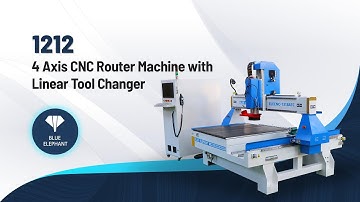 Smart 1212 ATC CNC Woodworking Machine With Linear Tool Changer 4 Axis Carving MDF Sale in Chile CL