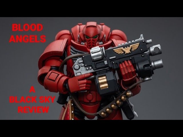 Warhammer 40K Blood Angels And Death Korps of Krieg Veteran Squad 1/18  Scale Figures From Joy Toy