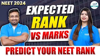 NEET 2024 Expected Marks vs Rank | Predict Your Rank | NEET Marks vs Rank | NEET 2024 Cutoff