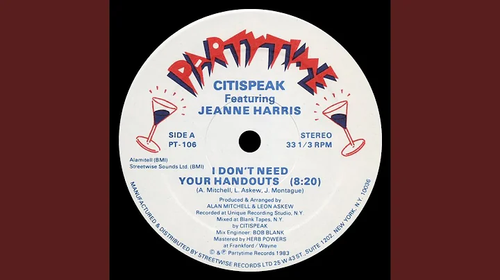 I Don't Need Your Handouts (feat. Jeanne Harris)