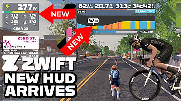 ZWIFT New Heads-Up Display (HUD) Details & Full Walk-Thru