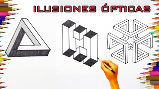 how to draw impossible shapes easy | Como dibujar Figuras Imposibles fáciles.