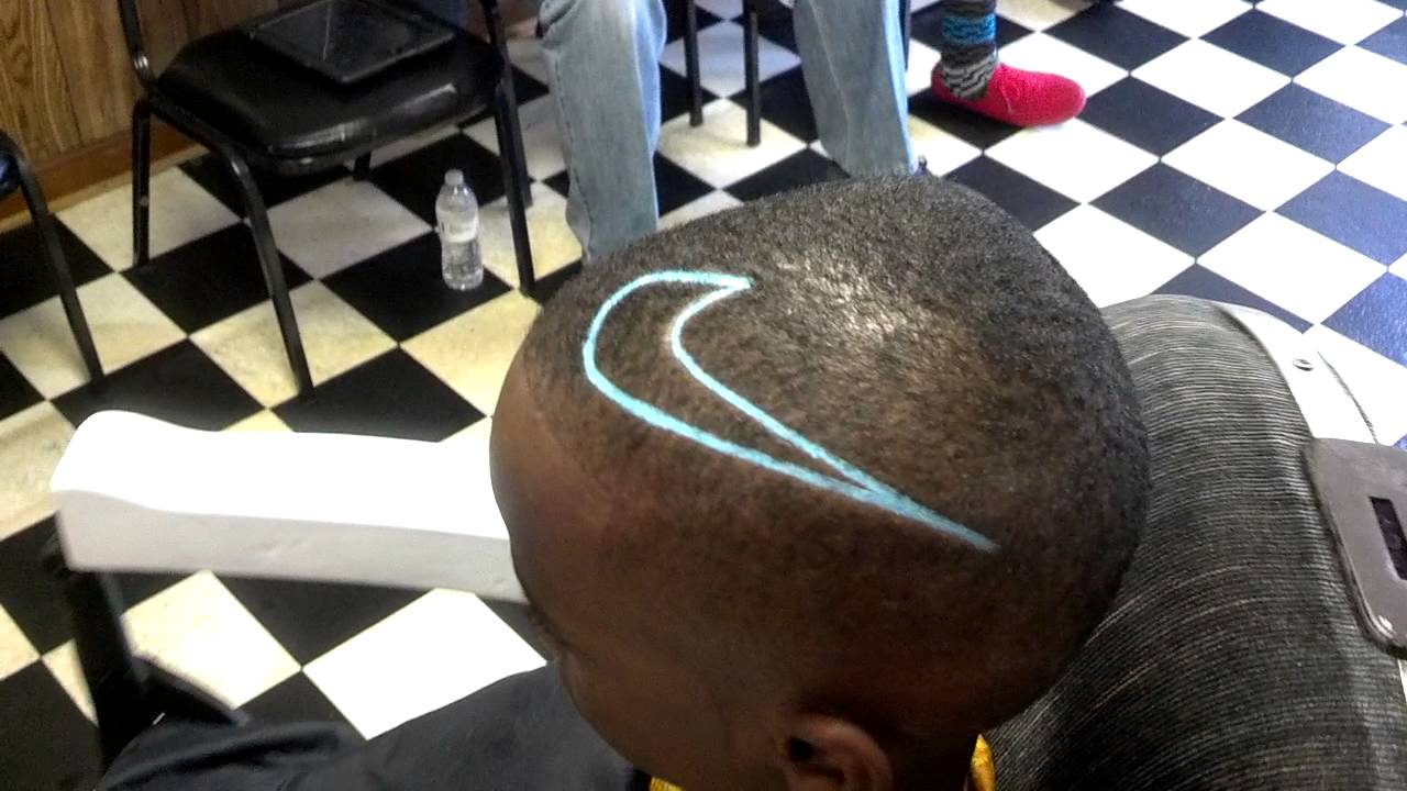 nike swoosh hair