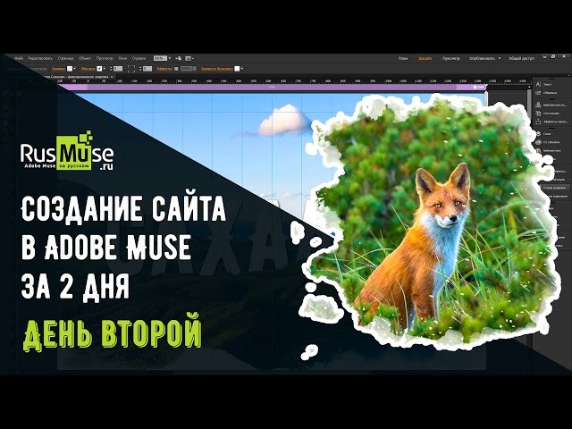 Туристический лендинг в Adobe Muse - Гибкая ширина