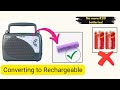 Old Philips Radio converted to Rechargeable 📻 Make your Radio rechargeable  #radio  #analogradio