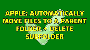 Apple: Automatically move files to a parent folder + delete subfolder