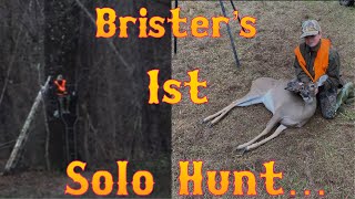 Brister&#39;s First Solo Hunt!!! Can He Get A Deer All On His Own???
