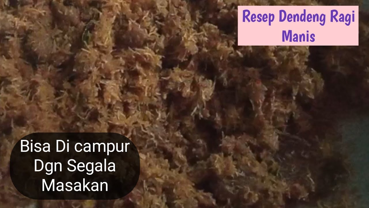 DENDENG RAGI MANIS | DENDENG DAGING SAPI UNTUK CAMPURAN MAKAN