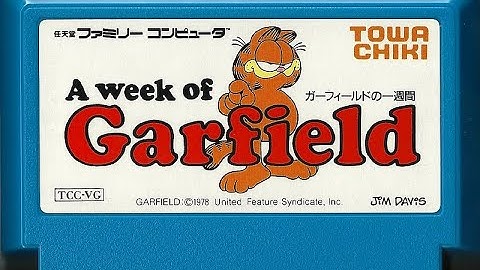 A WEEK OF GARFIELD on the FAMICOM.