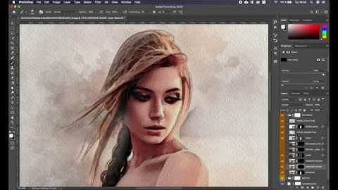 AURA Photoshop Action Video Tutorial (ver. 1.1) | Watercolor Sketch Effect