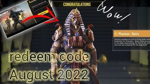 Codm Redeem Code august 2022 | Today Redeem Code Codm 2022 | New Redeem Code Codm | Codm Codes 2022