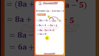 CARA CEPAT PENGURANGAN ALJABAR #maths #matematika