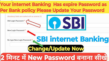 your internet banking password has expire as per Bank policy please change your password 🔑 SBI 2025