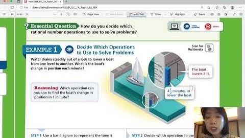 EnVision Grade 7 Accelerated Pre-Algebra 1-10: Solve Problems with Rational Numbers