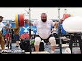 Lasha Talakhadze 'Loosens Up' with 145kg Muscle Snatches and Squats