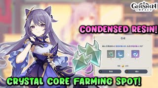 New Condensed Resin Crystal Core Farming Spot Genshin Impact Youtube New Condensed Resin Crystal Core Farming Spot Genshin Impact Youtube