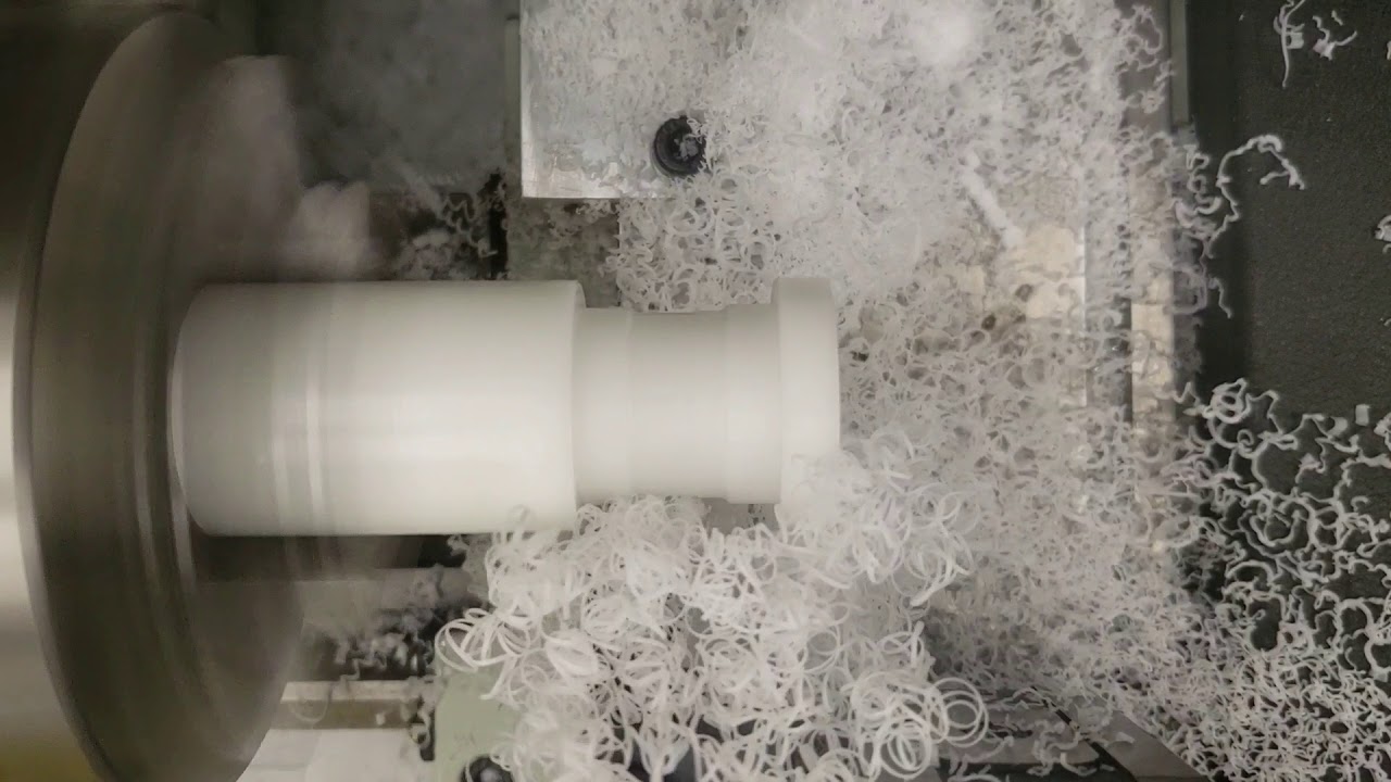 Machining Delrin Rollers Using CNC Lathe
