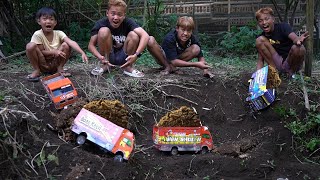 Truk Miniatur Muatan Kotoran Sapi Melewati Jurang Yang Sangat Curam!!