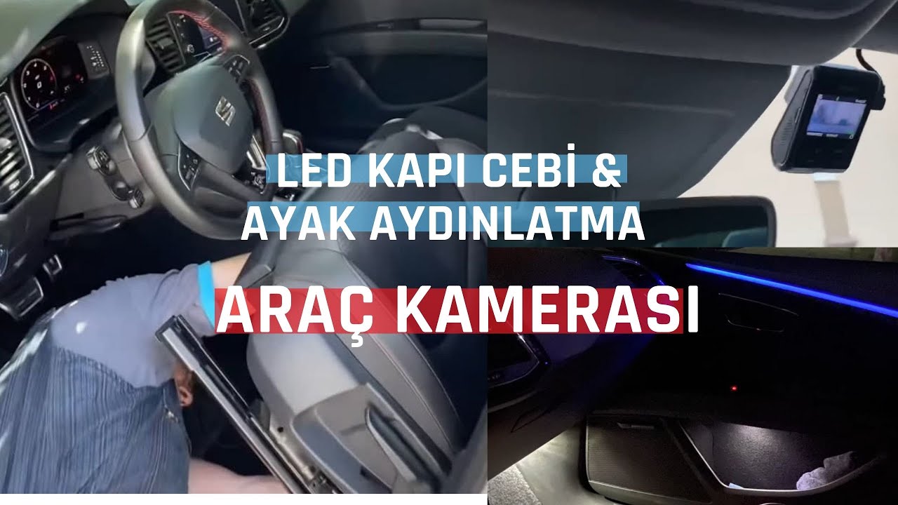 Seat Leon FR | Retrofit | Dashcam (viofo a119 v3)  | Led Door Pocket & Rear Footwell Lights |