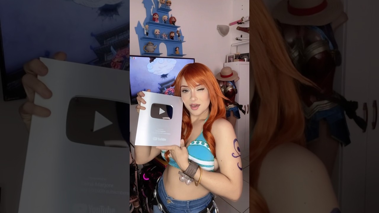 Plaquinha de 100k Gratidão meus amiguinhos! One Piece Cosplay #onepiececosplay #onepiece