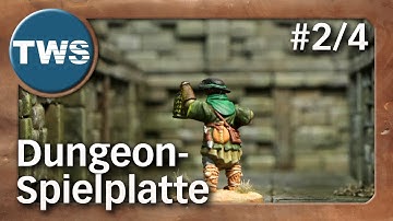 Tutorial: Dungeon-Spielplatte #2/4 / dungeon game board (Tabletop-Gelände, TWS)