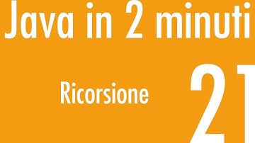 La ricorsione - Java in 2 minuti #21