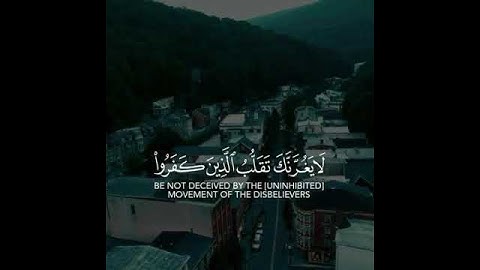 القارئ(ياسر_الدوسري) "لا يغرنك تقلب الذين كفروا في البلاد متاع قليل ثم مأواهم جهنم و بىس المهاد" 💛