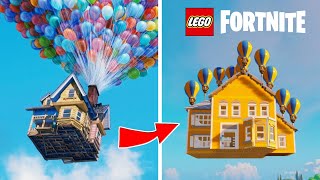 How to make a STEERING FLYING HOUSE in LEGO Fortnite