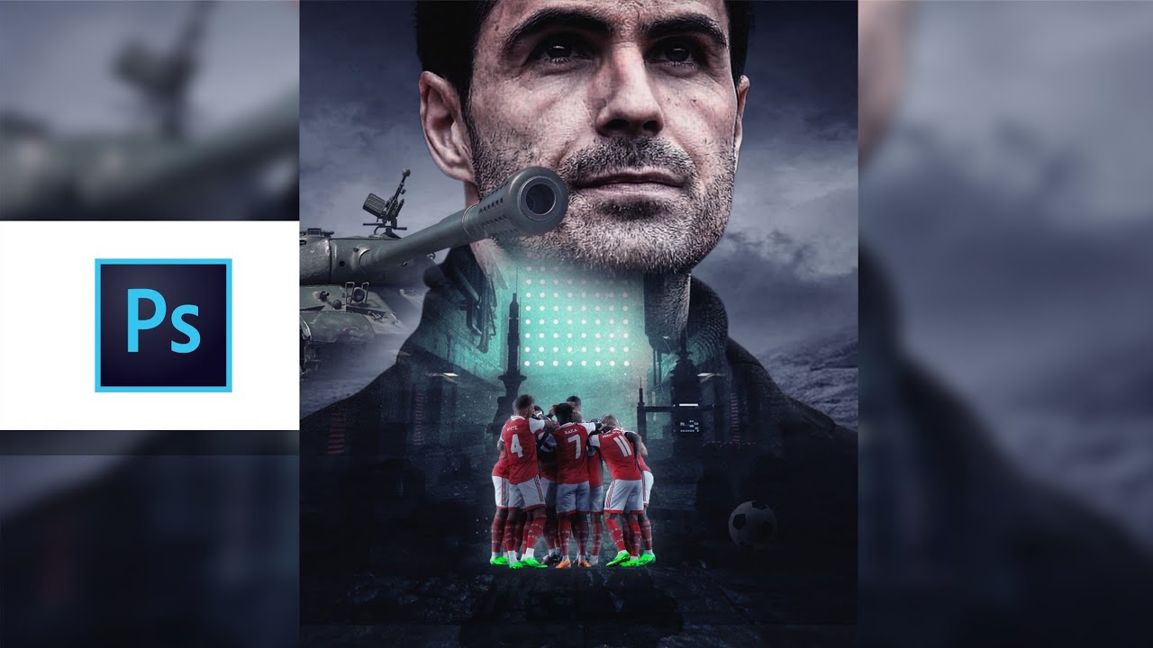 Arteta Arsenal | Sport Poster | Photoshop