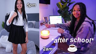 MY AFTER SCHOOL NIGHT ROUTINE 2021 | Tiana Wilson 🌙🤍