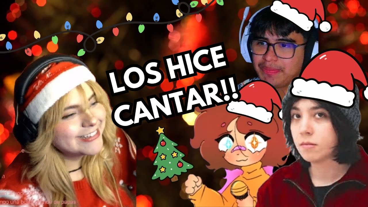 le DONÉ a STREAMERS para que CANTEN algo navideño 🎄🎤