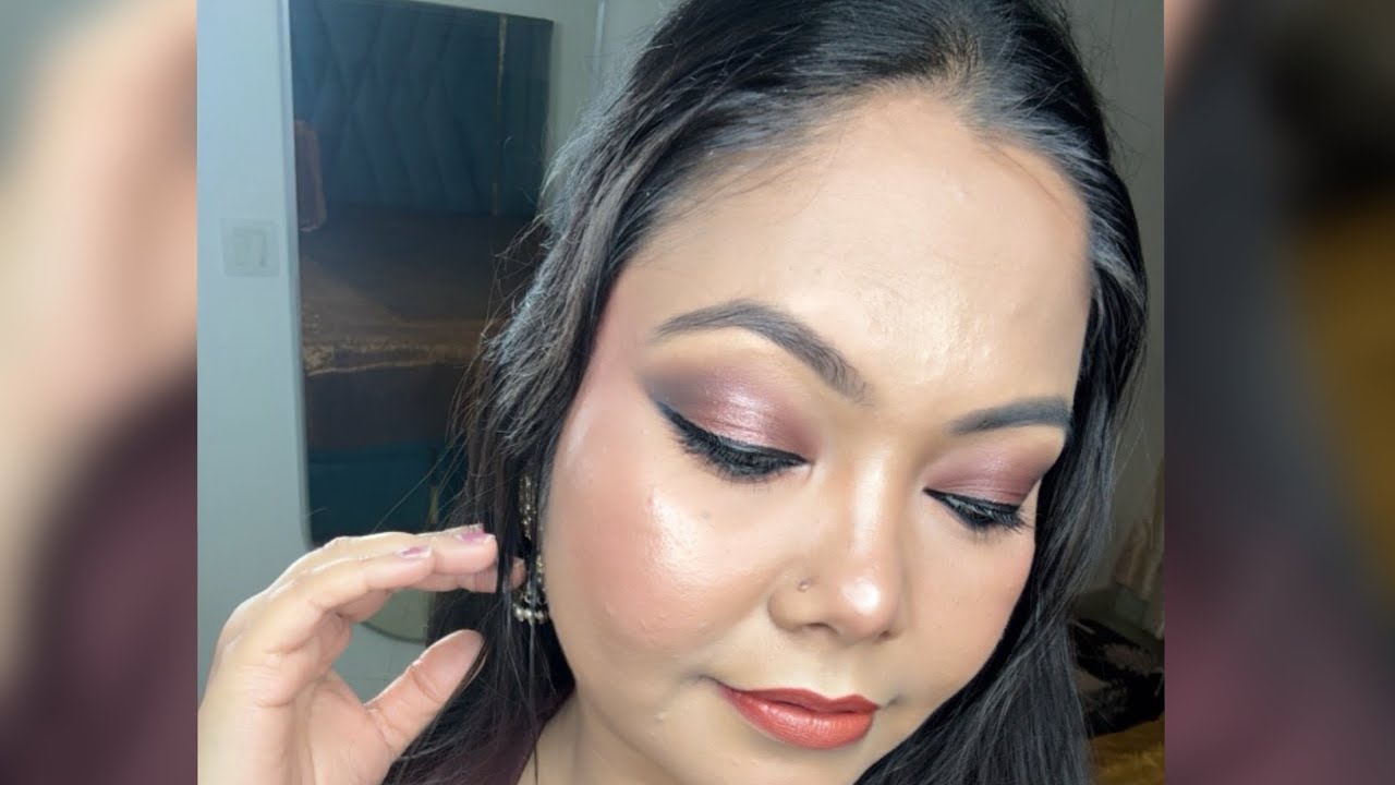 Brown Smoking Eye With Flawless Base Tutorial 😍 