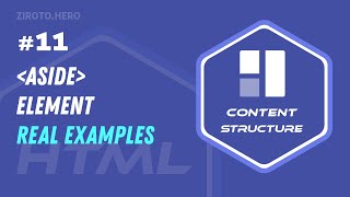 Information Master HTML in Darija Arabic #11 Aside Element (aside) Real Examples Guide