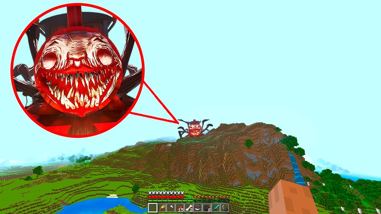 I Found NEW Choo Choo Charles in Minecraft PE!