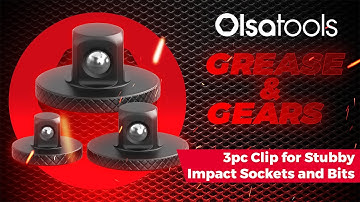 Olsa Tools Grease & Gears Series: Stubby Impact Socket Adapter Clip Set