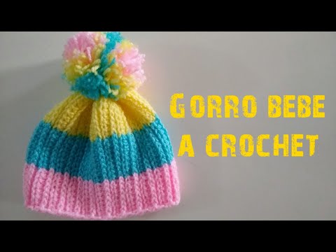 Gorro de bebe - Tejido en Crochet paso a paso - a Medida❤ @TejidosKatyta