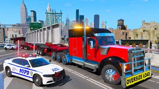 Hauling New York&#39;s Biggest Oversize Load in GTA 5!