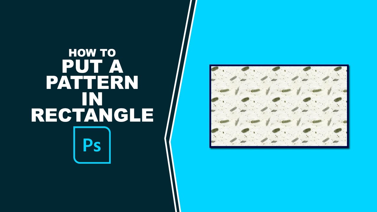 How to put a pattern in a rectangle in Photoshop - YouTube