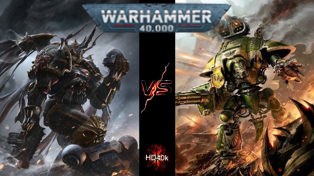 Chaos Space Marines Vs Imperial Knights Warhammer 40k 2000 Point Battle ...