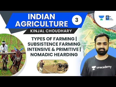 L3: Indian Agriculture | Types of Farming, Subsistence Farming, Intensive & Primitive