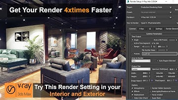 Vray Render Settings In 3ds Max | Urdu Hindi Tutorial | 3dsmax tutorial for beginner
