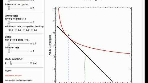 Two-Period Consumer Model with Different Interest Rates