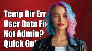 "cannot create temp dir for user data dir" error when not running as admin
