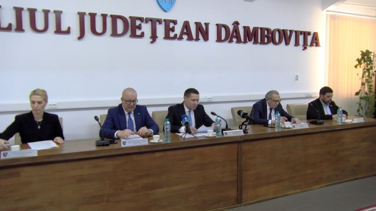 Ședința ordinară a Consiliului Județean Dâmbovița din 28 ianuarie 2026