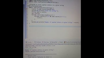 how to count capital letters in a given string #java#coding